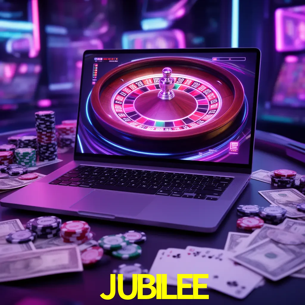 Centro móvil JUBILEE con casino, cajero, bonos, app y acceso de cuenta para México